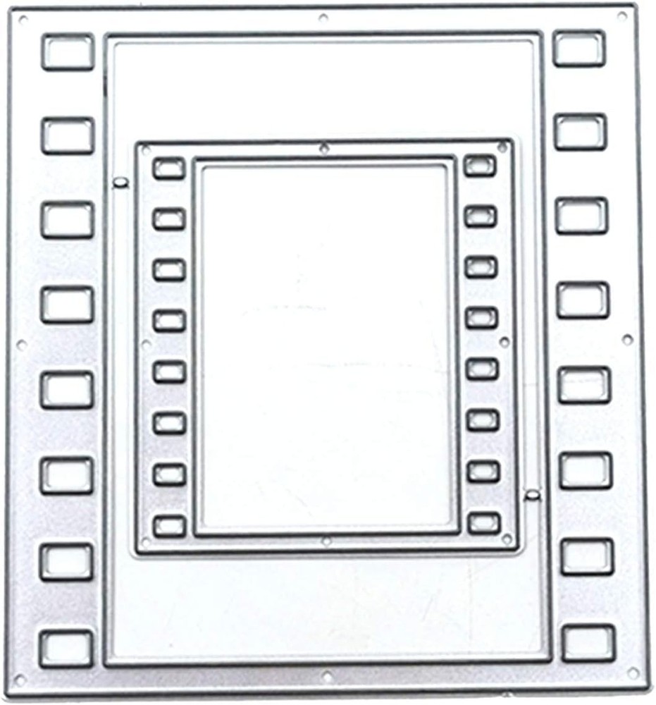 Rectangular Frame Metal Cutting Die Punch Stencils Embossing Template for Car...