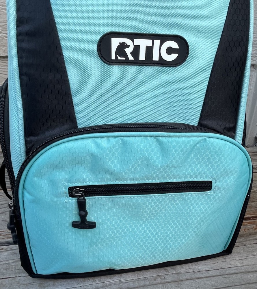 RTIC 15 Can Lightweight Backpack Insulated Cooler Pockets - Aqua