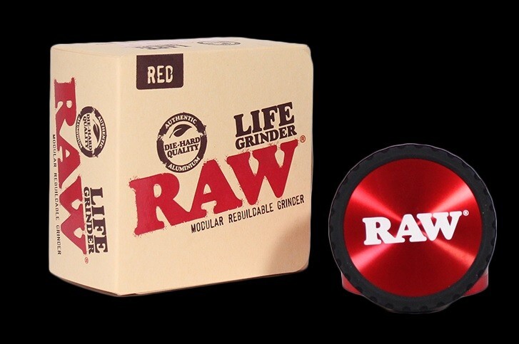 RAW LIFE GRINDER CLEAR VIEW RED
