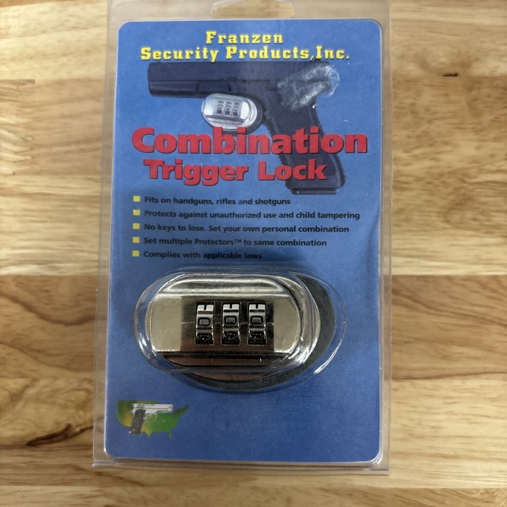 NOS SECURECASE Trigger Lock Set Heavy Duty 3 Digit Combination Lock for Handguns