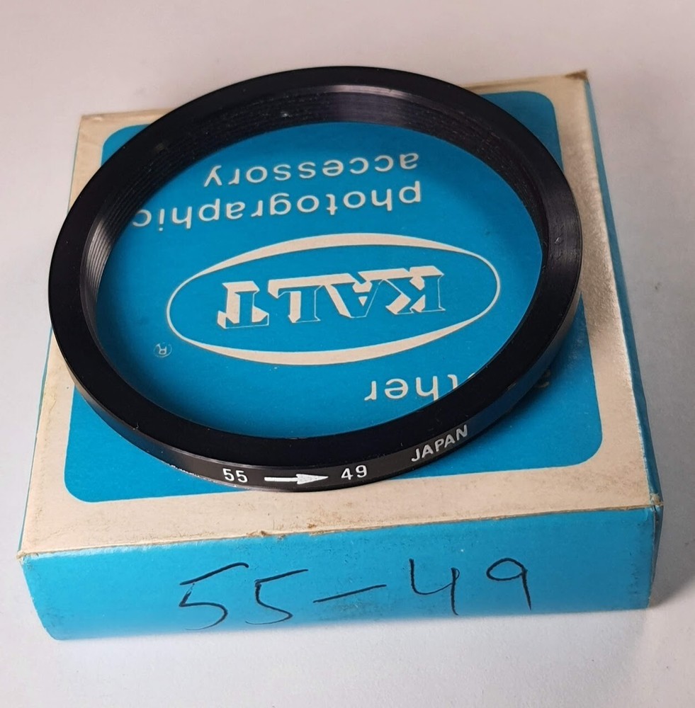 55-49mm Step-Down Lens Filter Converter Adapter Ring 55mm-49mm Metal E55-E49