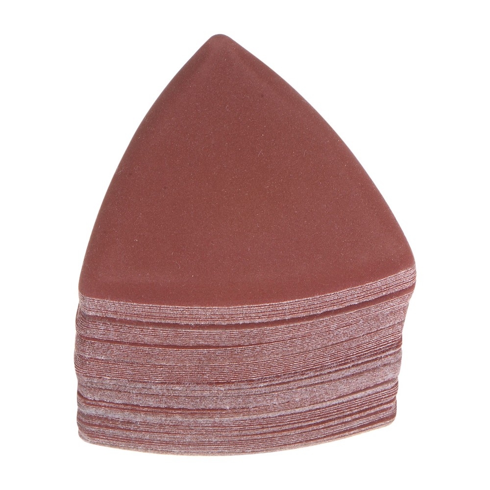 100pcs 800 Grits 80mm Aluminum Oxide Triangular Hook & Loop Sandpapers Pads