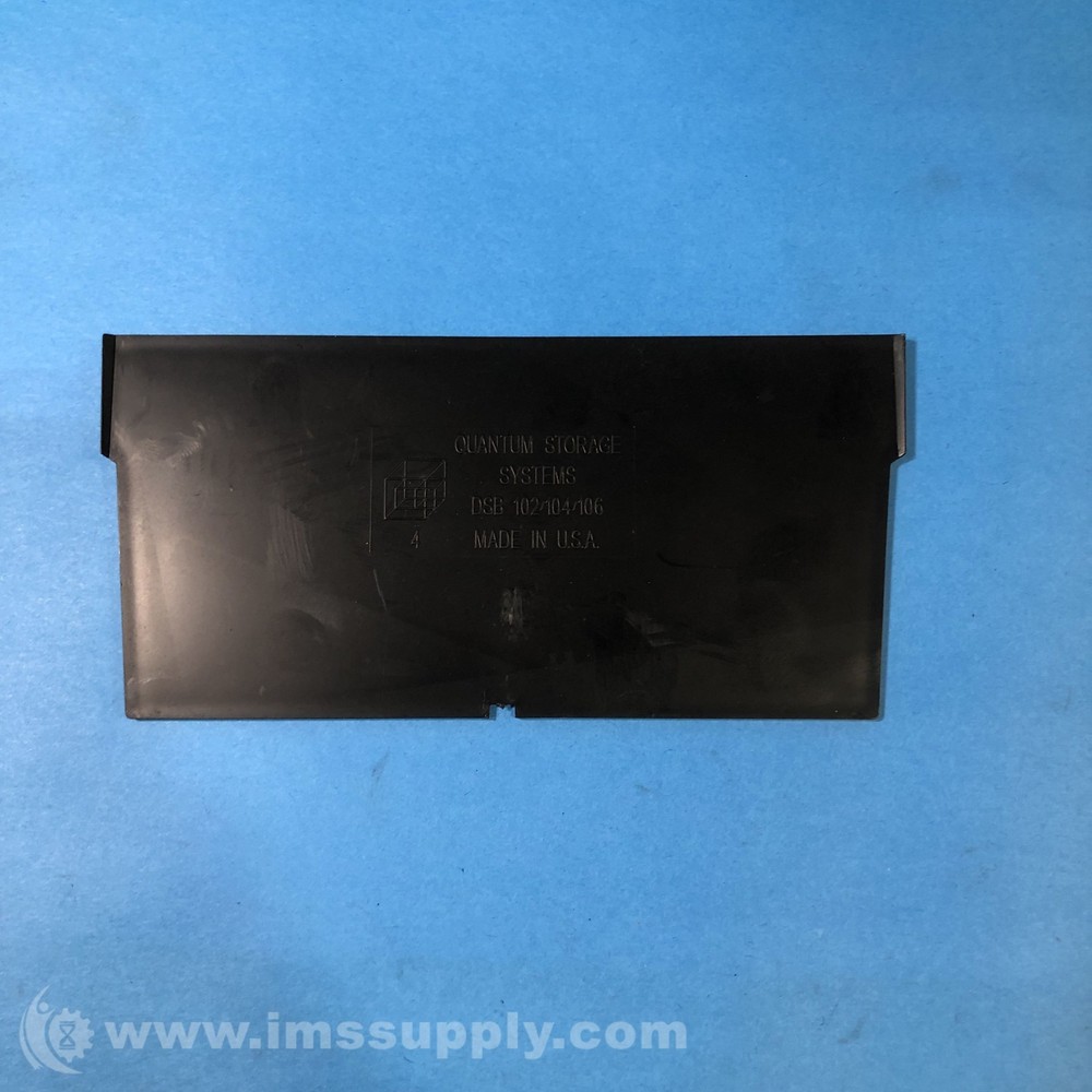 Quantum Storage Systems DSB102/104/106 Black Storage Bin Divider USIP