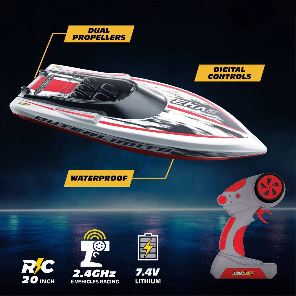 Motor Dayz RC 20" Dual Propeller Outerlimits Speed Boat