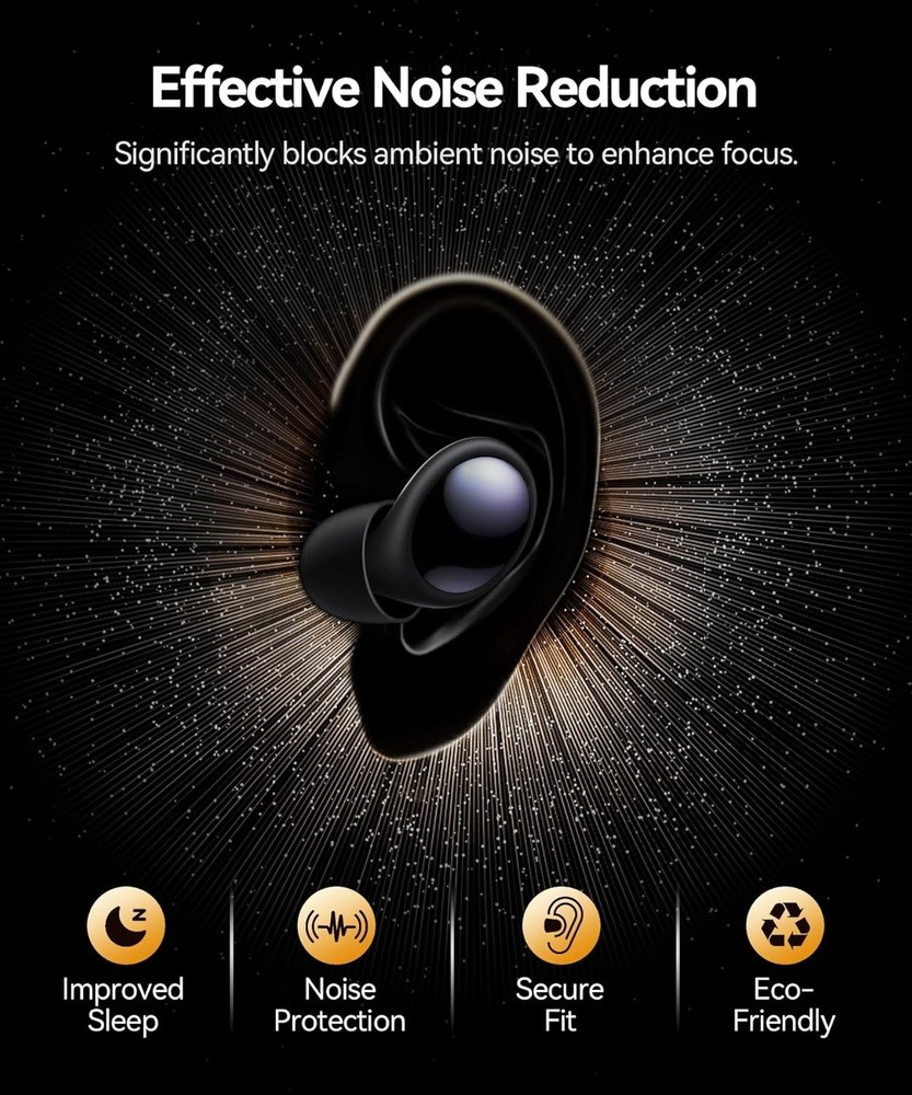 Q8 Quiet Ear Plug Pack -45dB Noise Cancelling & Noise Reduction for Sleeping