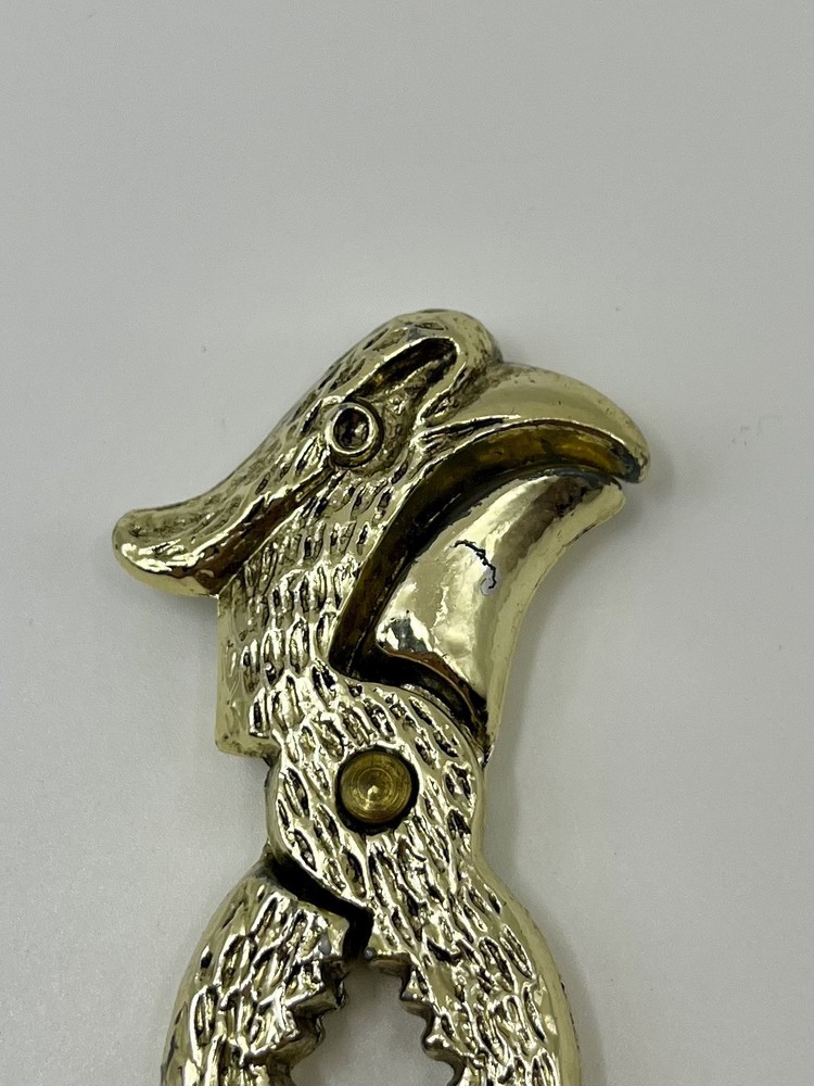 Vintage Silver Metal Eagle/Phoenix Head Handheld Nutcracker