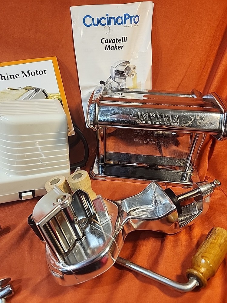Pasta Machine And Motor With Cavarelli Maker