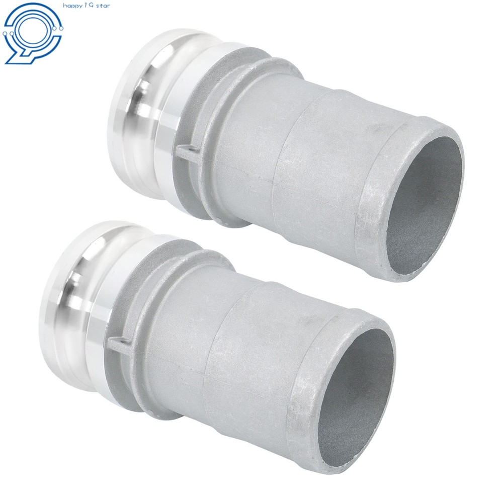 2 Pcs 3" Aluminum Camlock Type E Adapter Universal Hose Connection Kit