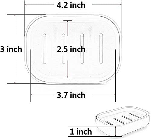 Plastic Soap Dish Container Keeps Soap Dryeasy Cleaningdrainwhite
