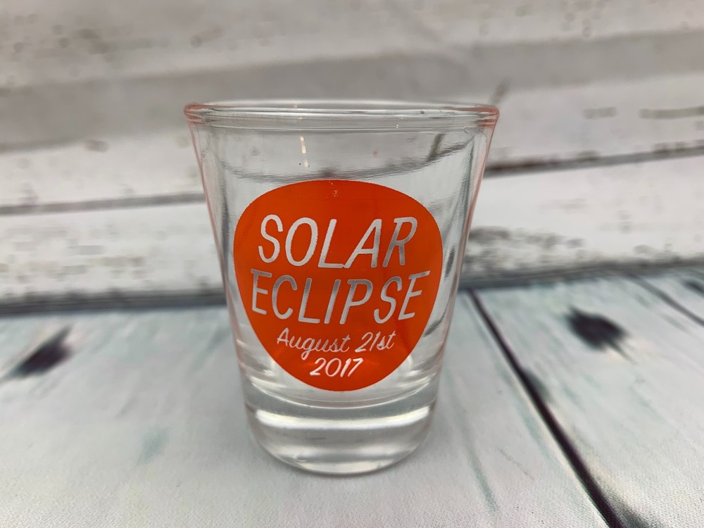 Eclipse Commemorative Shot Glass Shotglass Cups 4 Pack