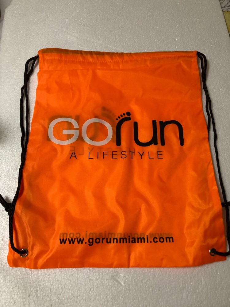 New!! Drawstring Bag - Go Run