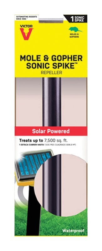 Victor Mole & Gopher Sonic Spike Repeller Solar Powered Waterproof 1 Pack