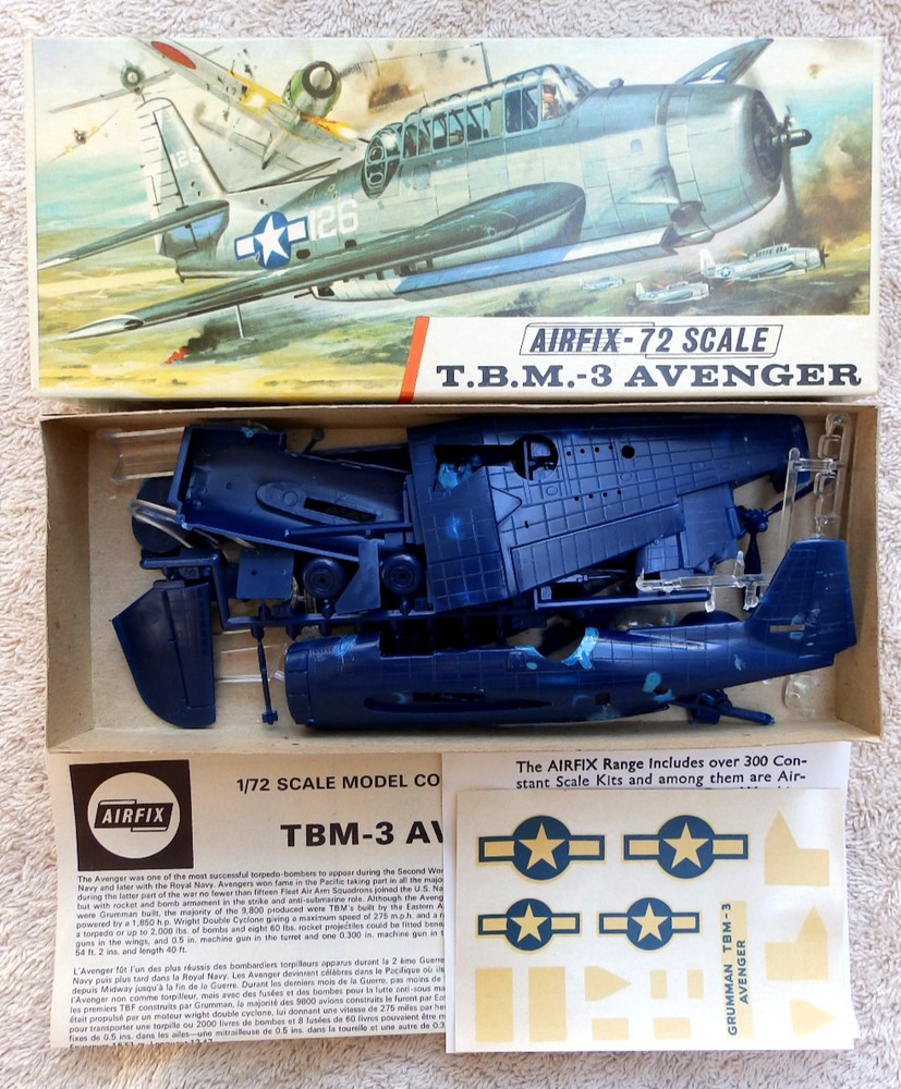 Airfix T.B.M.3 Avenger 1/72 Scale Open Box