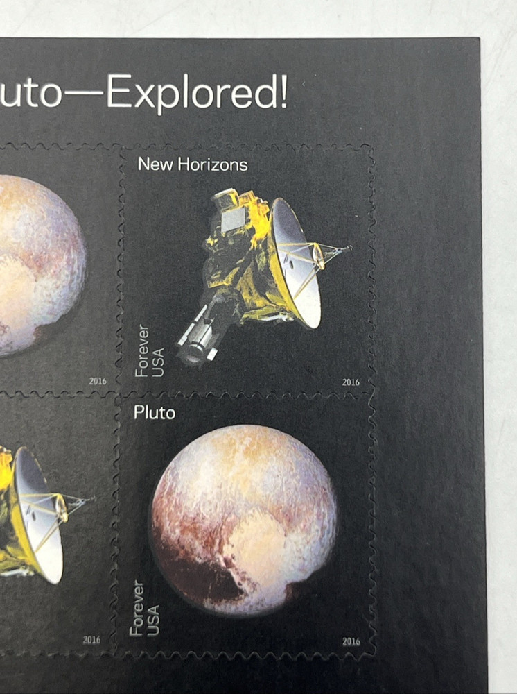 Mint NH US Scott #5077-5078 Forever Pluto Explored Souvenir Sheet