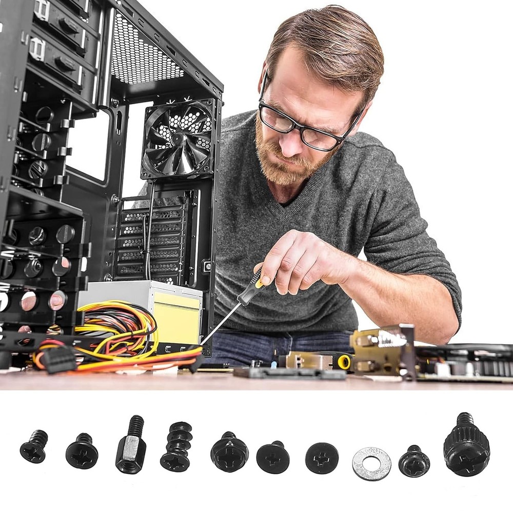 Versatile 420-Piece Computer Standoff and Screw Set - Rust-Resistant & Durable
