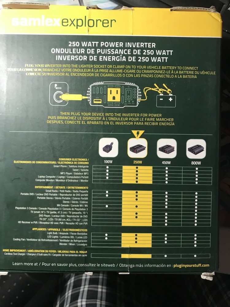 samlex power Inverter Camping Equipment