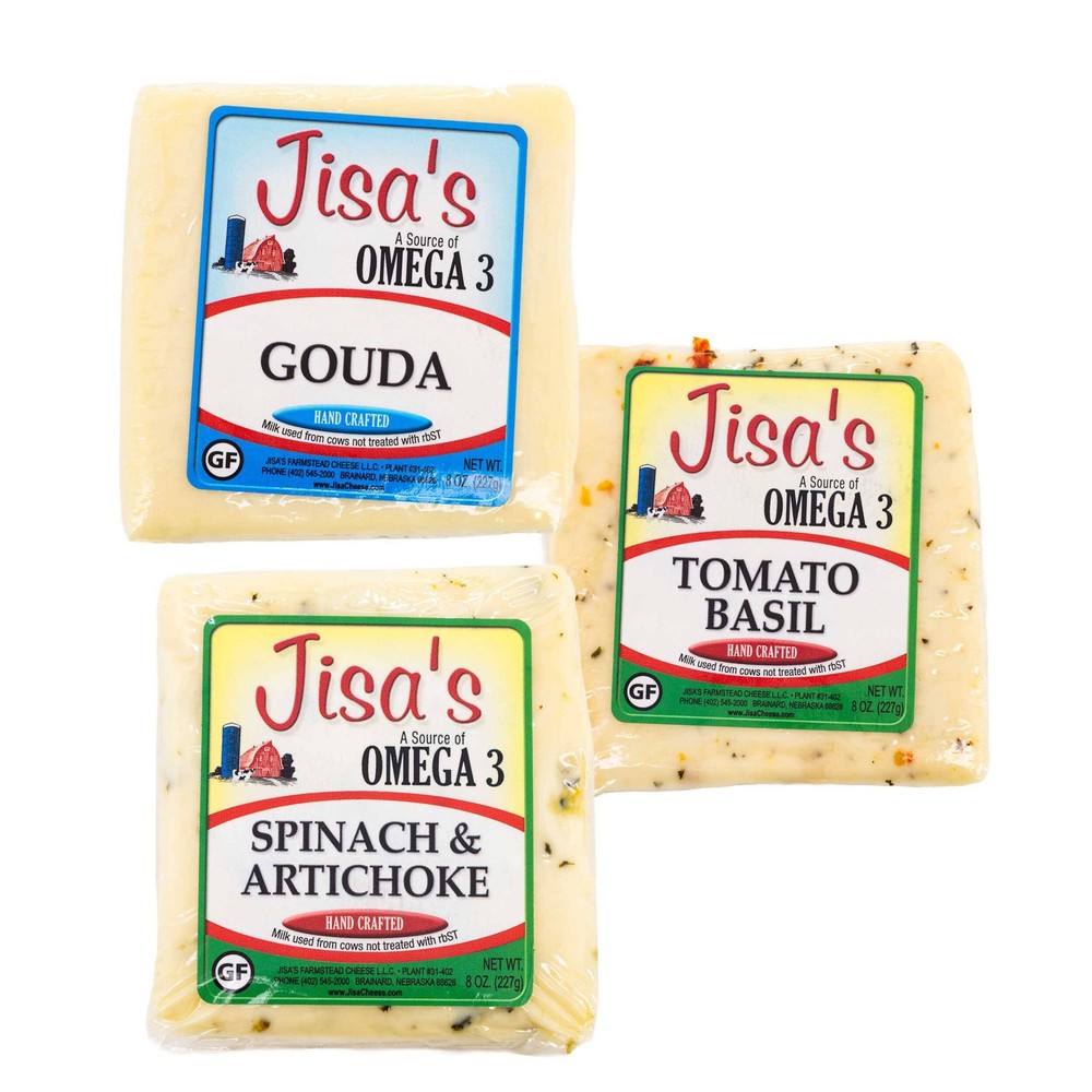 Best Farmstead Cheese Block 3 Piece Sampler | Multiple Flavors