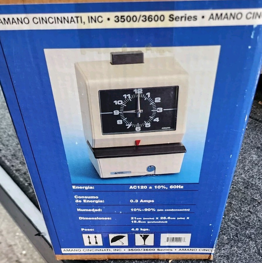 Amano Timeclock 3607 With Box!!