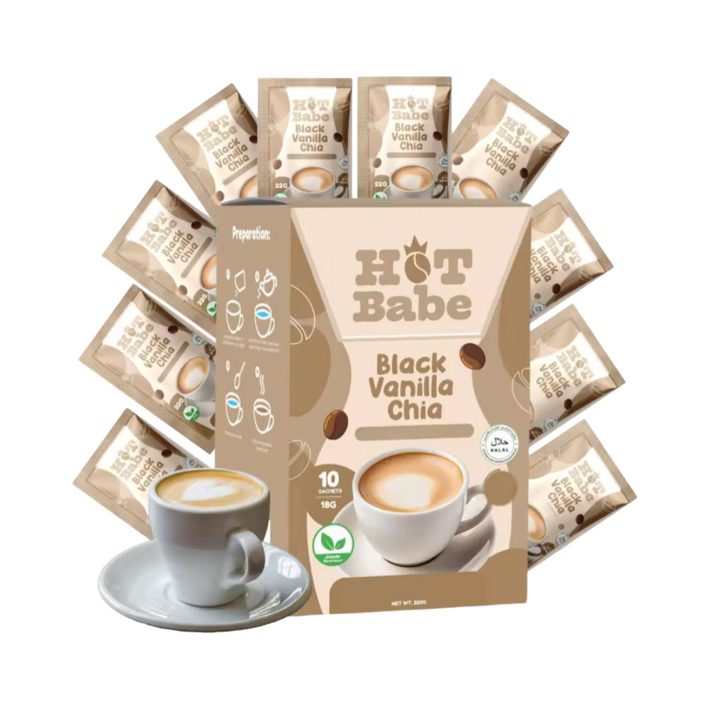 Hot Babe Black Vanilla Chia, 10 Sachets