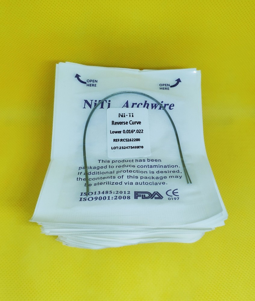 5Pack Dental Orthodontic Super Elastic Reverse Curve NITI Arch Wire Rectangular