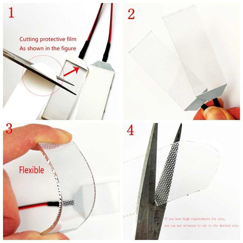 Flexible Bendable Glow Eyes Yellow Remote Control Touch Switch Helmet Eye Light