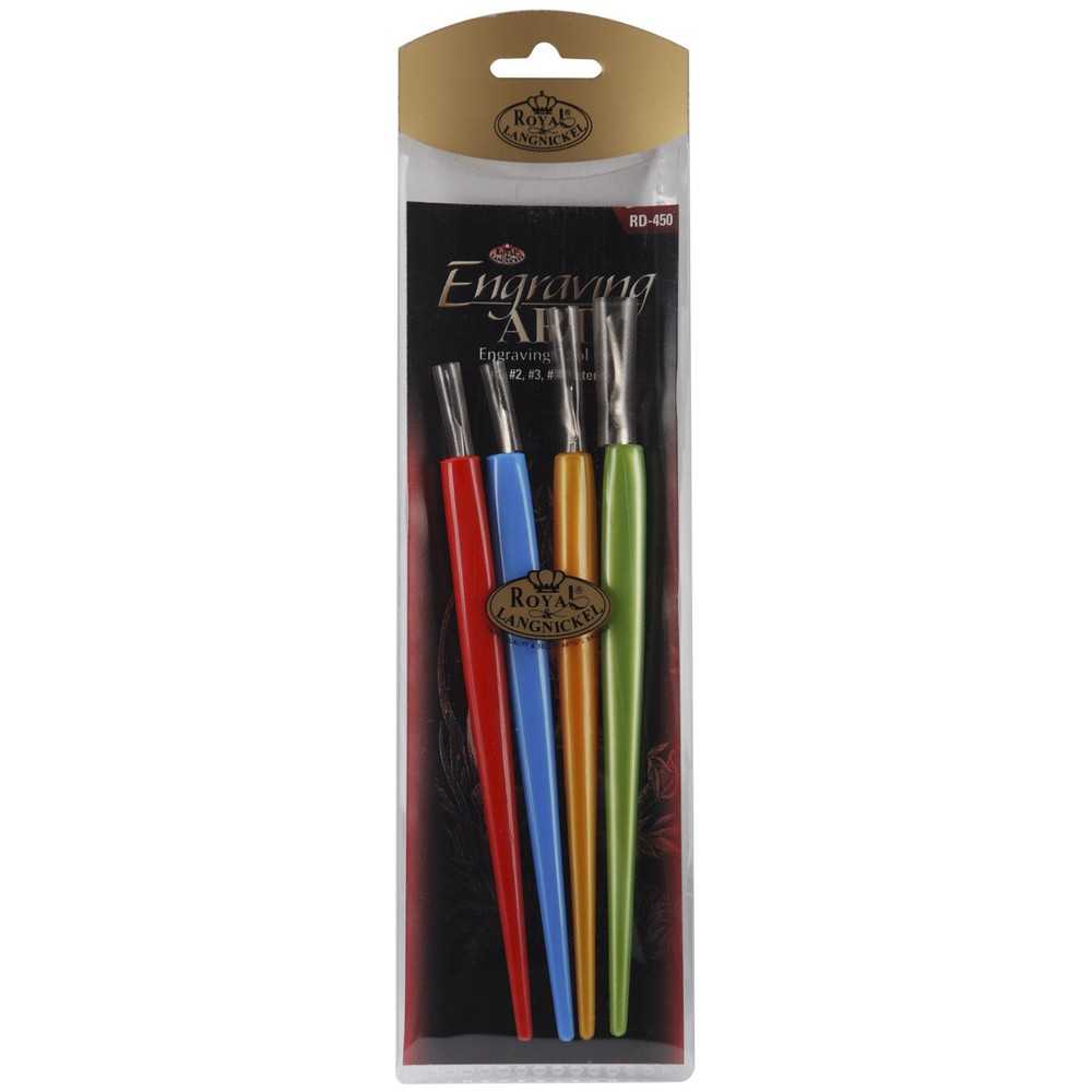 Royal & Langnickel(R) Foil Engraving Art Scraper Tools 4/Pkg-