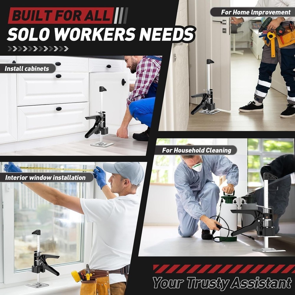 Adjustable Height Lifting Device for Construction and Home Improvement Projects