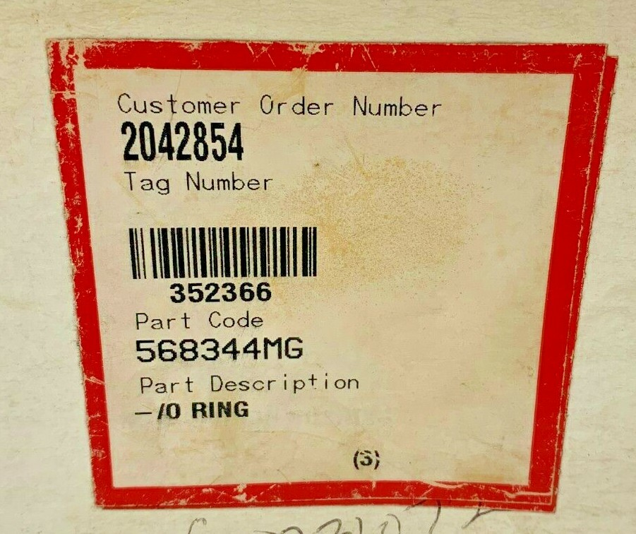 Flowserve - P/N: 568344MG/ - O RINGS