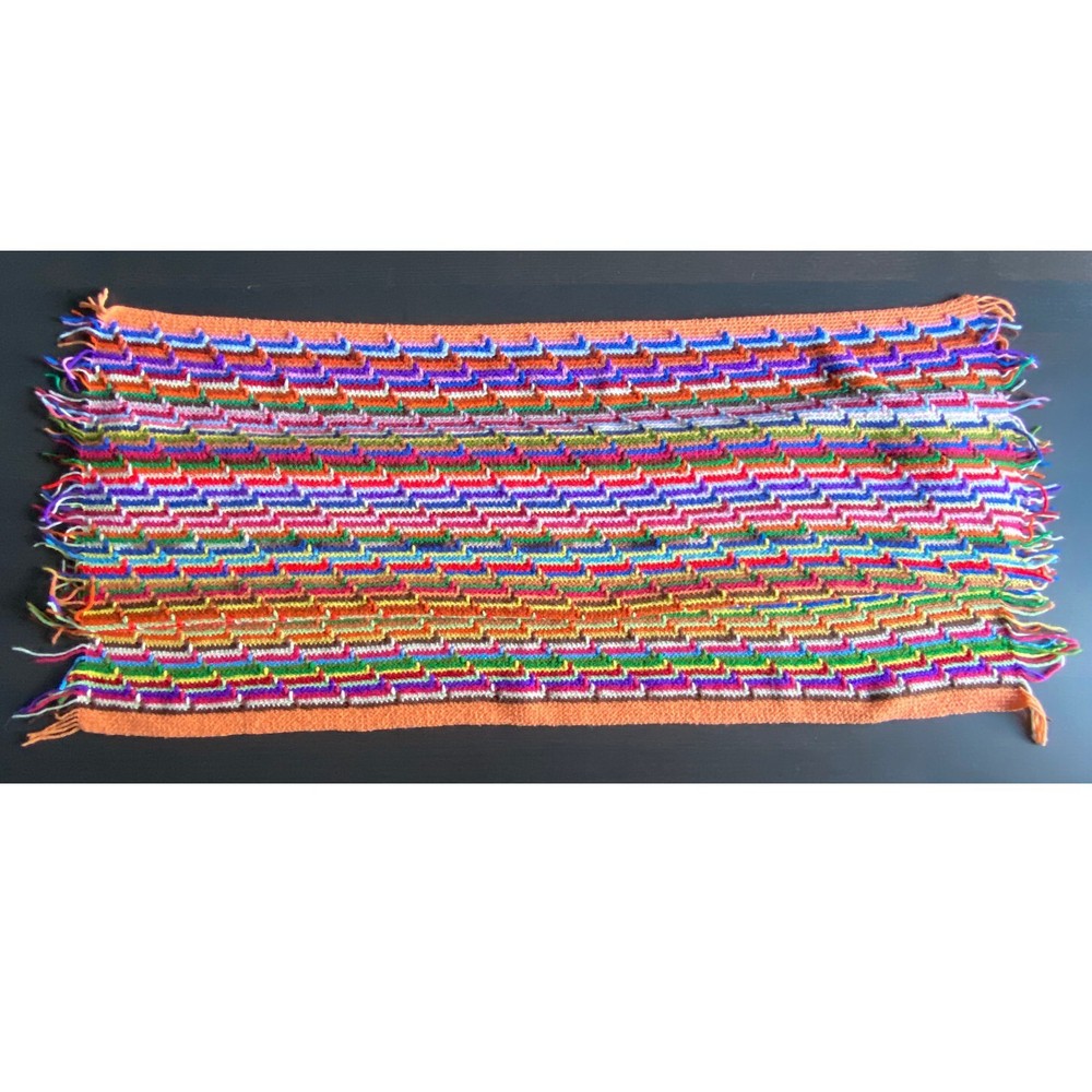 Beautiful Multicolor Handmade Crochet Afghan - 53" x 49"