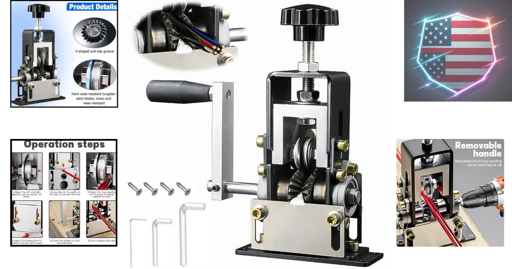 Automatic Machine, Pelador de Cable Electrico, Drill Powered, Wire Stripper M...