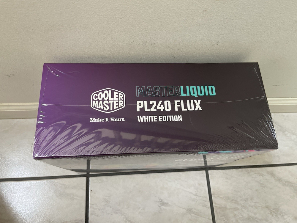 CoolerMaster MasterLiquid PL240 FLUX White ARGB Close-Loop AIO Liquid Cooler