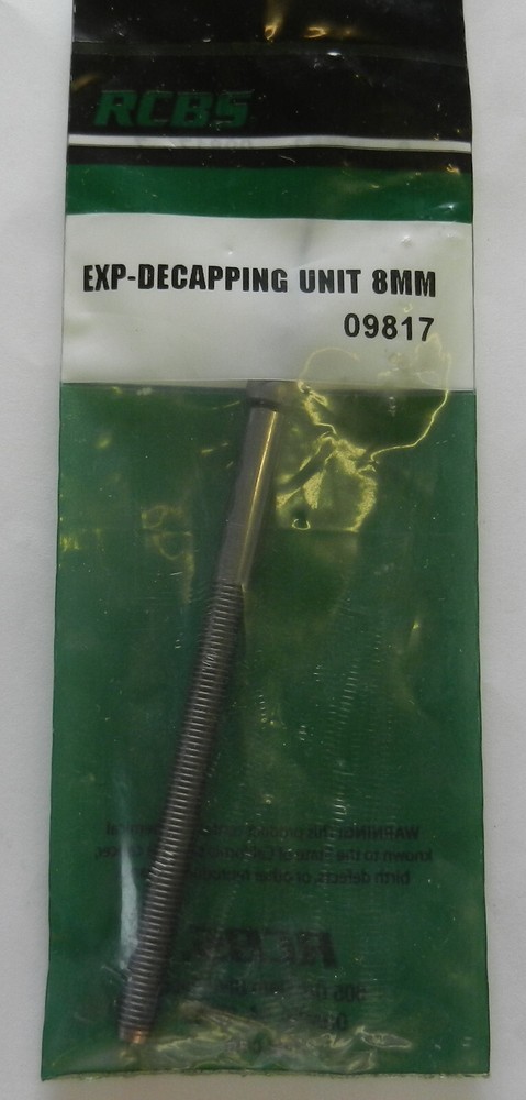 RCBS EXP-Decapping Unit;  Replacement Decapping Unit;  For 8mm;  09817, 9817