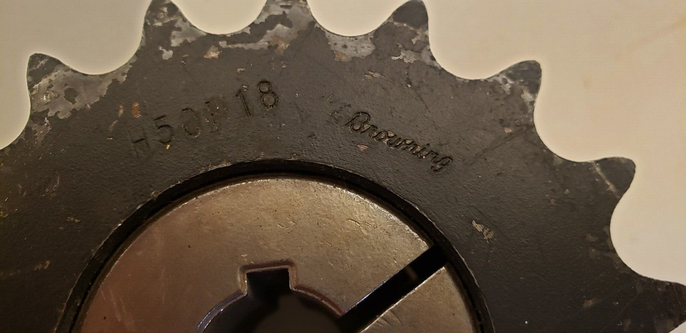 BROWNING H50P18 ROLLER CHAIN SPROCKET, 18 TEETH