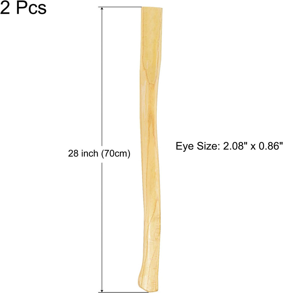 28 Inch Wood Replacement Handle Long Curved Replaceable Handle for Axe Hammer Ov