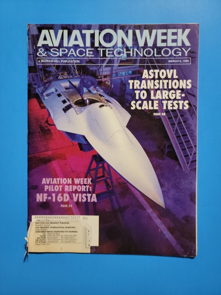 AVIATION WEEK'S AVIATION WEEK SPACE TECHNOLOGY MARCH 1995