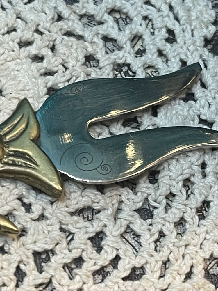 Brass Fish Cheese Utensil- Cheese Cutter