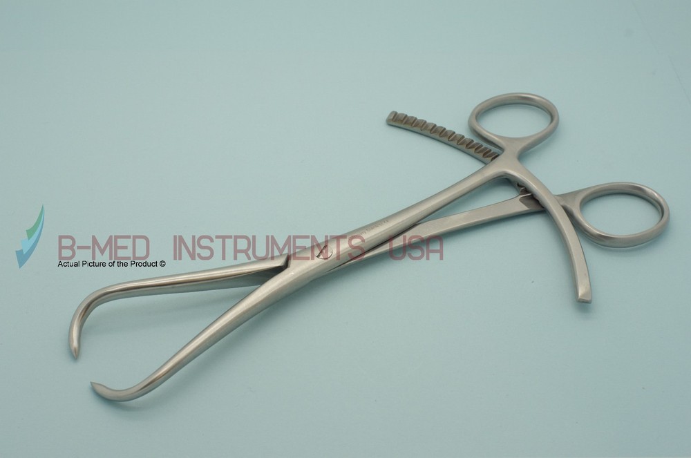 OR Grade Bone Reduction Forceps 7" Double Ratchet Orthopedic Instruments