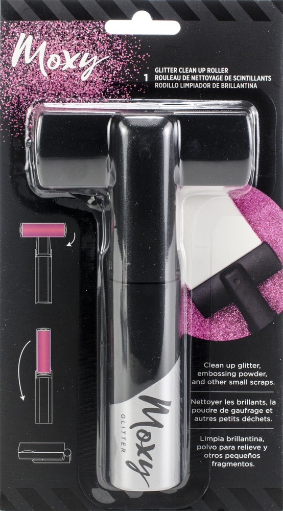 American Crafts Moxy Clean Up Roller Black & Pink. 3 Pack