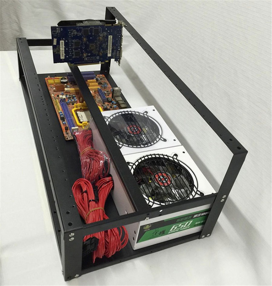 Dual Deck Transfer Mining Rack For 6/8/12 GPU Open-pit Mining Frame Case Bracket