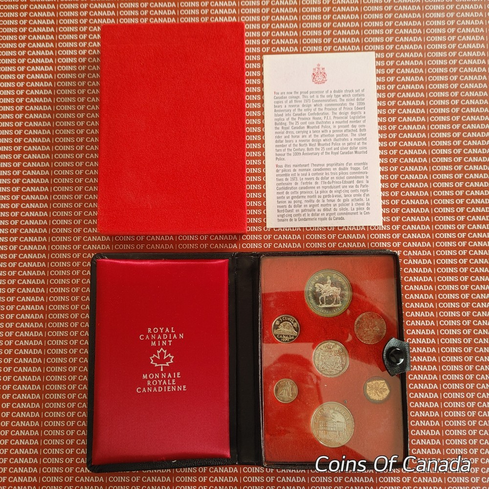 1973 Canada Specimen Set - with RCMP Silver Dollar - Proof Set #coinsofcanada