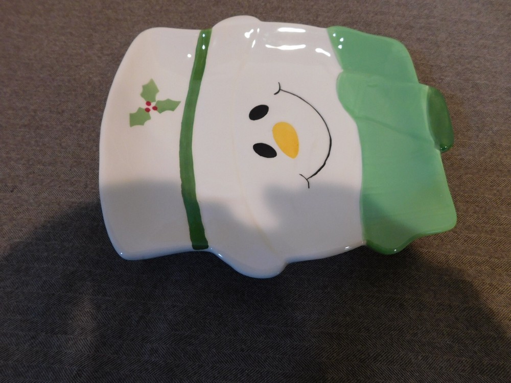 Pfaltzgraff Snowman Head Dish- NOS