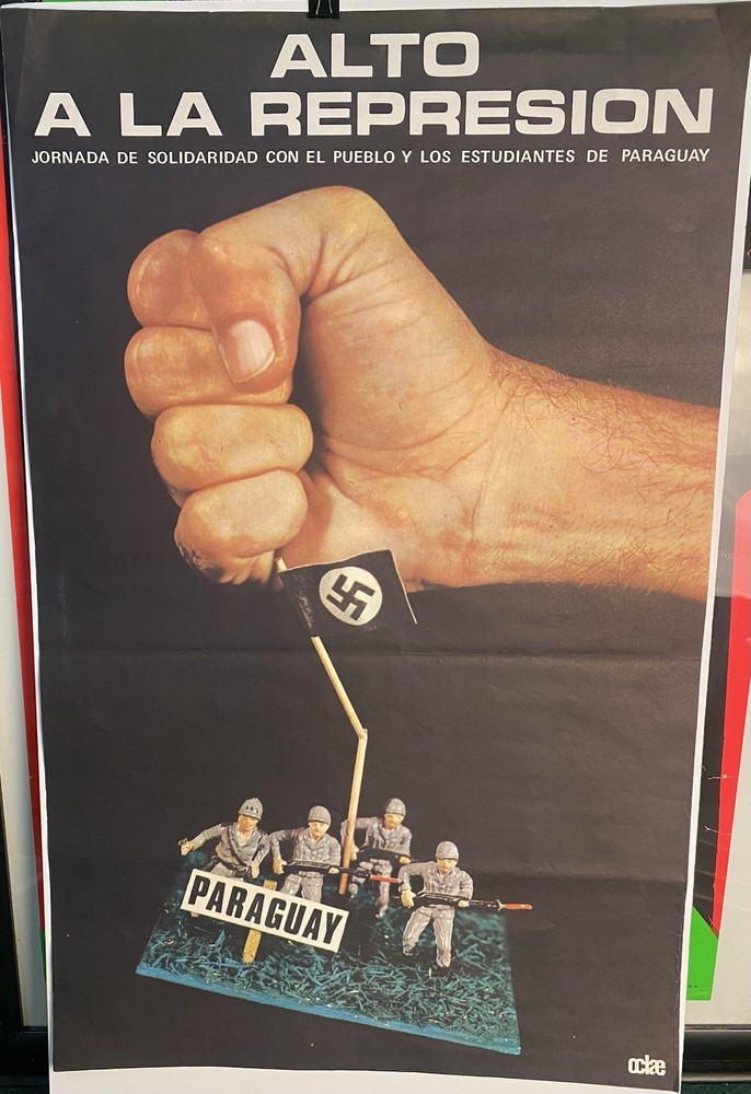 Protest Poster, Paraguay, “Stop The Repression”, 29x18”