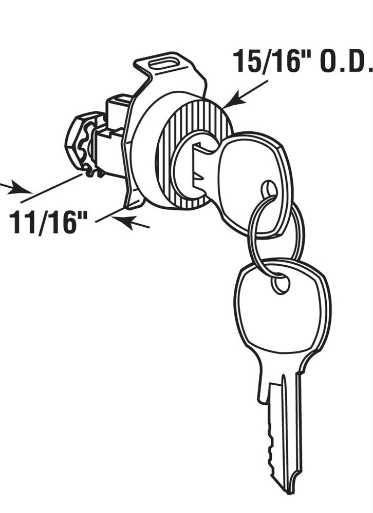(10) Prime-Line MP4710 Mailbox Lock – Replacement, Multipurpose Mailbox Lock #4