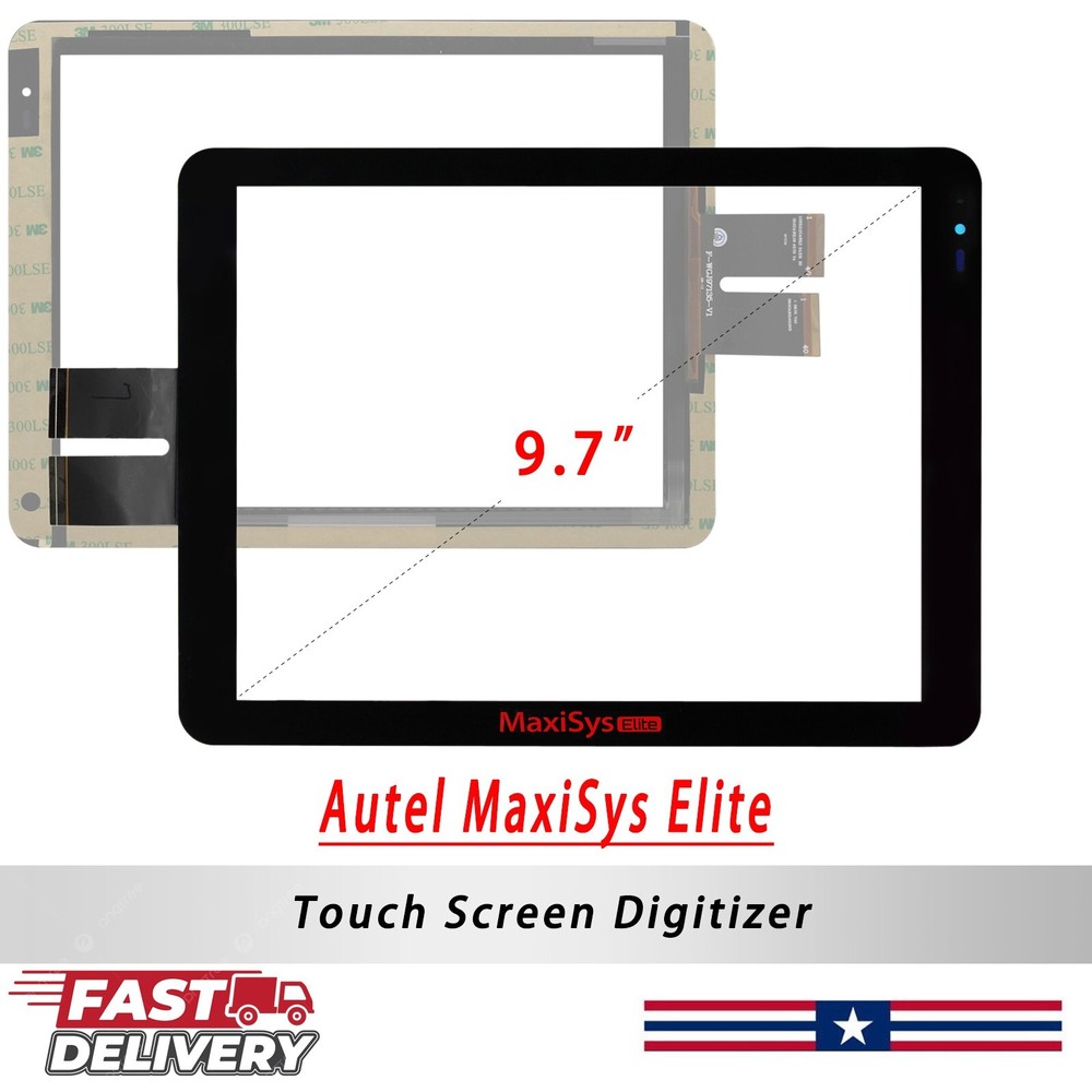 For Autel MaxiSys Elite Touch Screen Panel Glass Sensor Digitizer 9.7" Replace