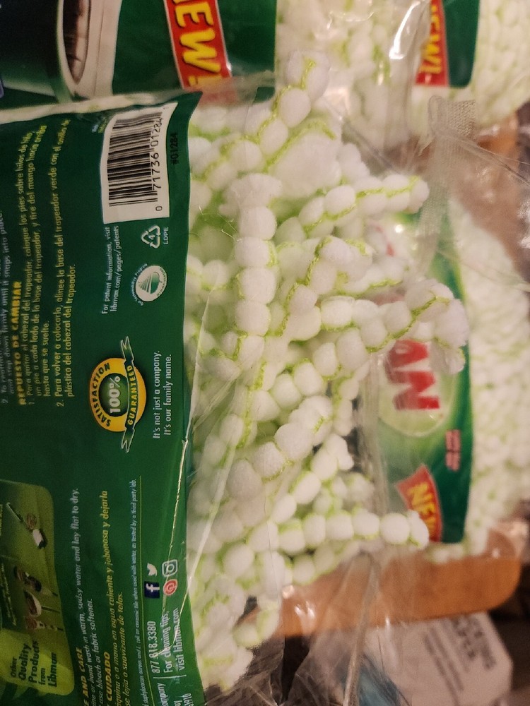 Libman Tornado Spin Microfiber Mop Refill 4 packs (Y)