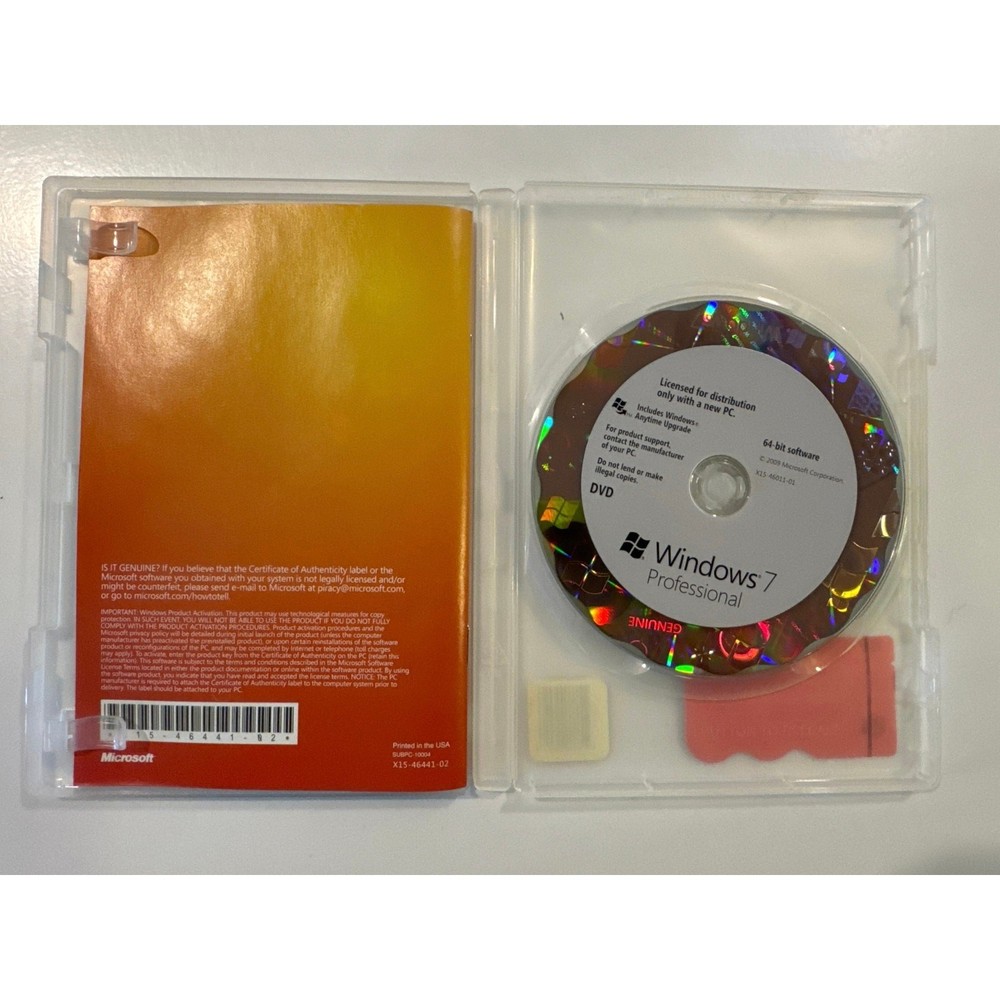 Microsoft Windows 7 Professional w/ Product Key