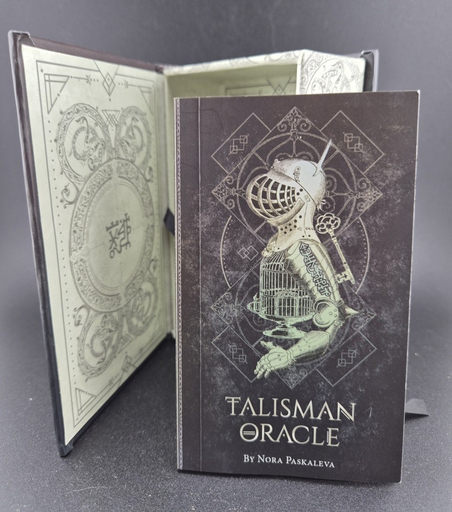 Talisman Oracle 44 Gilded Cards Deck & Guidebook by Nora Paskaleva