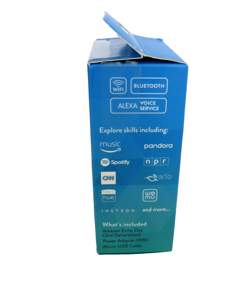 Echo Dot 2nd Generation Smart Speaker Black Alexa Sealed