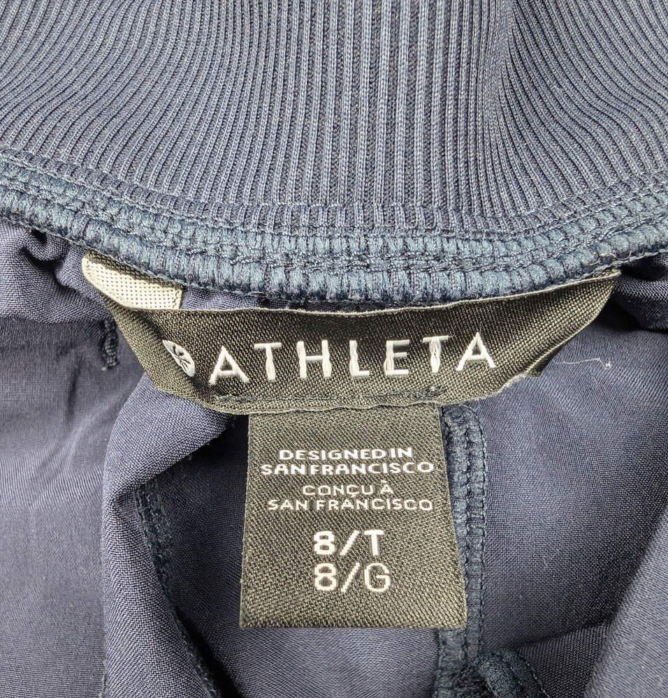 Athleta Brooklyn Ankle Pants Womens 8 Tall Athleisure Pull On Minimal Workout