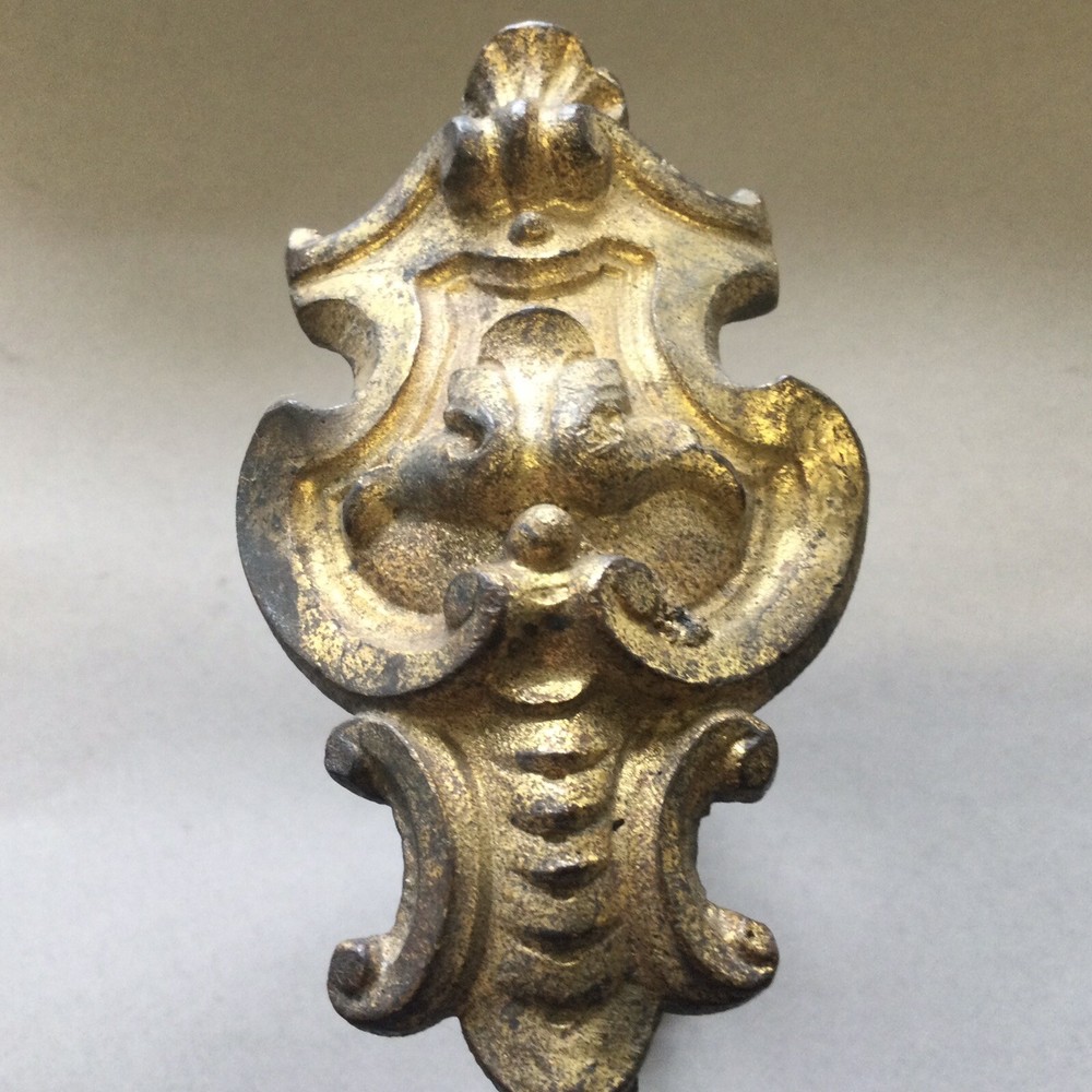 Brass Antique Curtain Holdback Salvaged